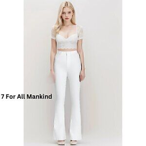 🆕7 For All Mankind Ultra High Rise Skinny Flare Size 23 NWT